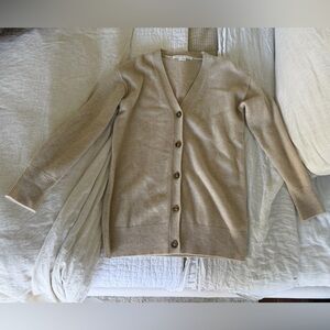 Veronica Beard Cashmere Long V-Neck Cardigan